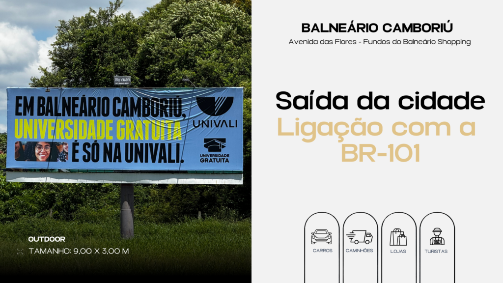 Outdoor | Avenida das Flores | Balneário Camboriú