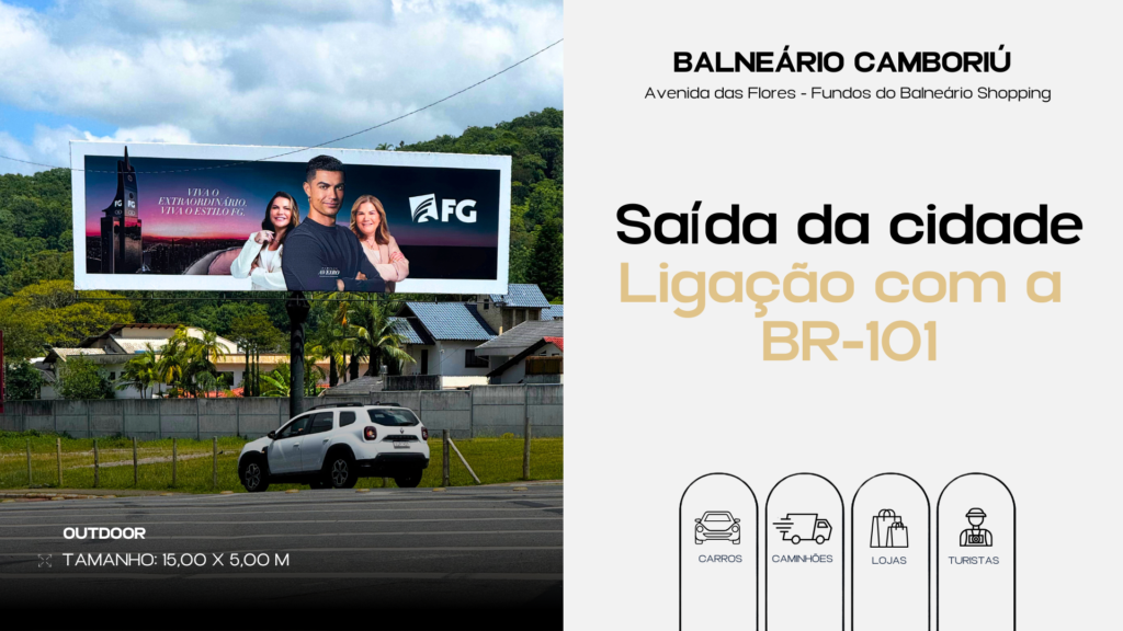 Outdoor | Avenida das Flores | Balneário Camboriú