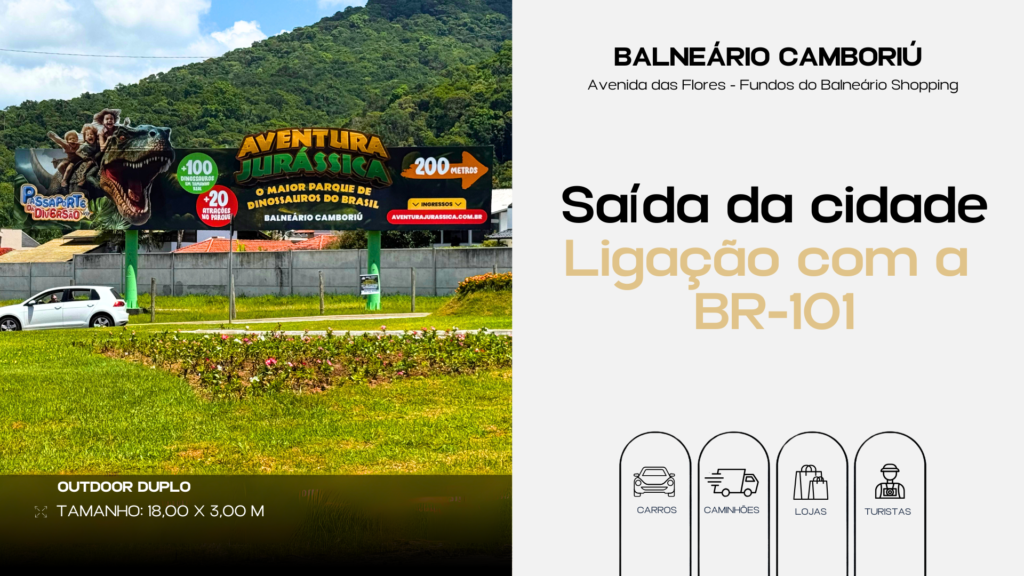 Outdoor| Avenida das Flores | Balneário Camboriú