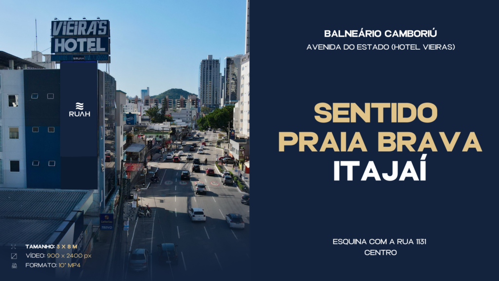 Painel de Led | Hotel Vieiras |Balneário Camboriú